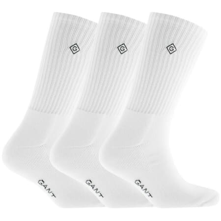 Product Image for Gant Three Pack Sports Socks White