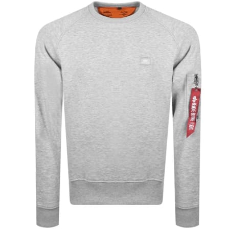 Product Image for Alpha Industries X Fit Sweatshirt Grey
