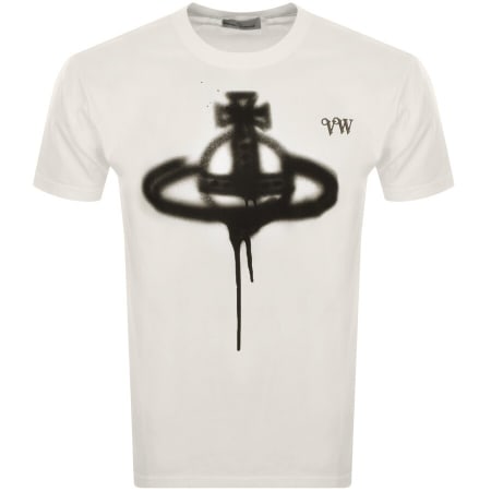 Product Image for Vivienne Westwood Spray Orb Logo T Shirt White