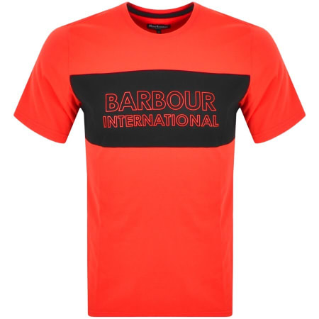 Product Image for Barbour International Panel Logo T Shirt Red