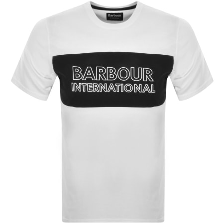 Product Image for Barbour International Panel Logo T Shirt White