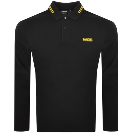 Product Image for Barbour International Long Sleeve Polo T Shirt Bla