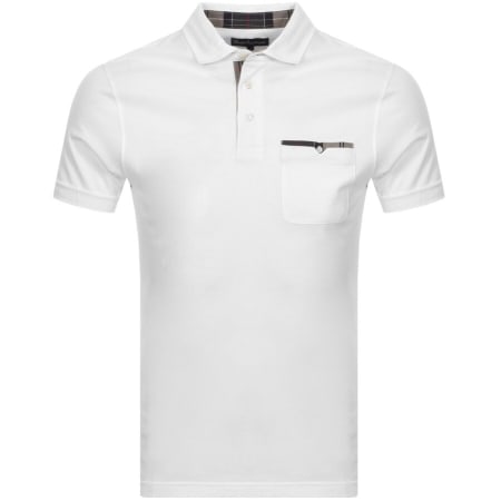 Product Image for Barbour Corpatch Short Sleeve Polo T Shirt White