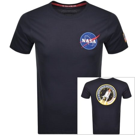 Product Image for Alpha Industries Space Shuttle Logo T Shirt Navy