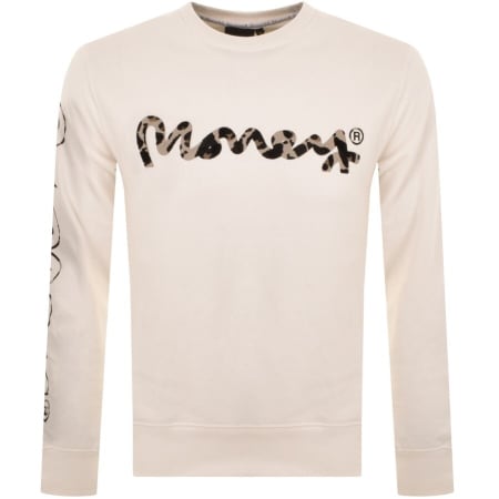 Product Image for Money Sig Line Cheetah Sweatshirt White