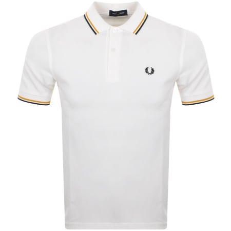 Product Image for Fred Perry Twin Tipped Polo T Shirt White