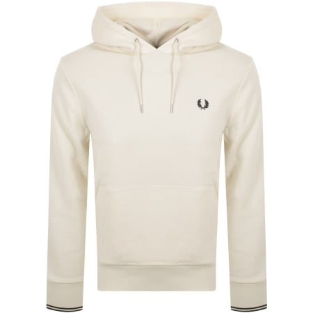 Product Image for Fred Perry Tipped Logo Hoodie Cream