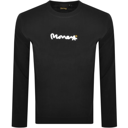 Product Image for Money Long Sleeve Logo T Shirt Black
