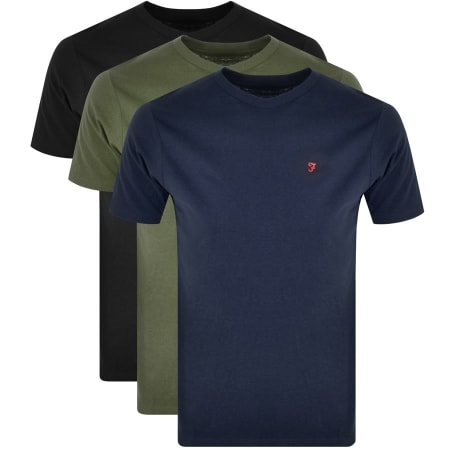 Product Image for Farah Vintage Lounge T Shirts 3 Pack Black