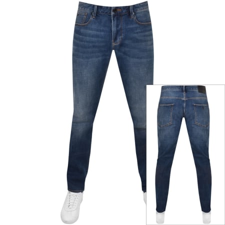 Product Image for Emporio Armani J06 Slim Jeans Mid Wash Blue