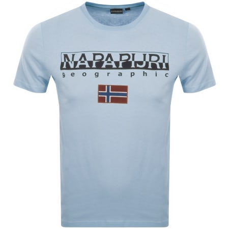 Product Image for Napapijri S Ayas Logo T Shirt Blue