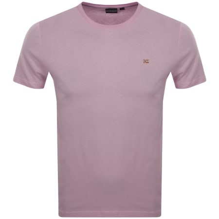 Product Image for Napapijri Salis Logo T Shirt Pink
