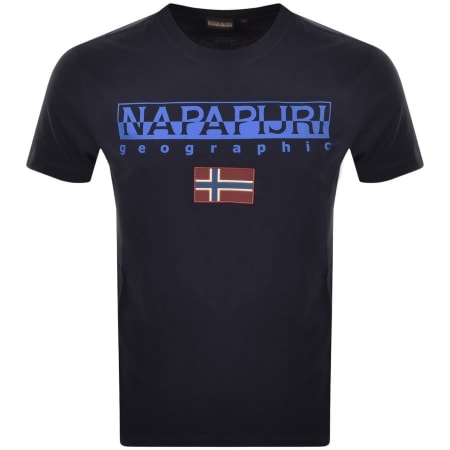 Product Image for Napapijri S Ayas Logo T Shirt Navy