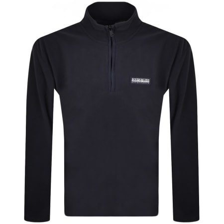 Product Image for Napapijri Half Zip Fleece Sweatshirt Navy