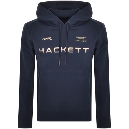 Product Image for Hackett Logo Hoodie Navy