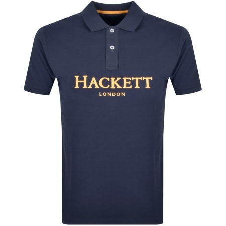 Product Image for Hackett Logo Polo T Shirt Navy