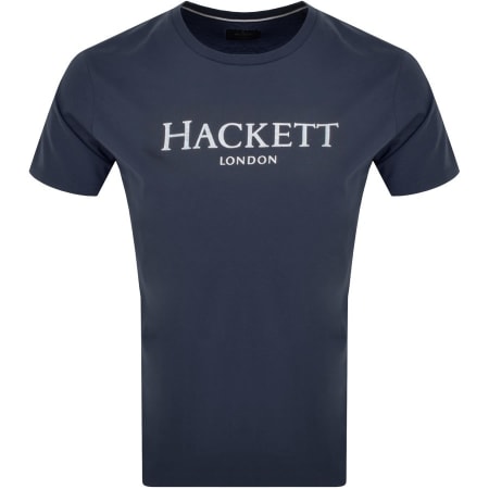 Product Image for Hackett London Logo T Shirt Navy