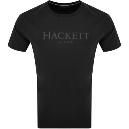 Product Image for Hackett London Logo T Shirt Black