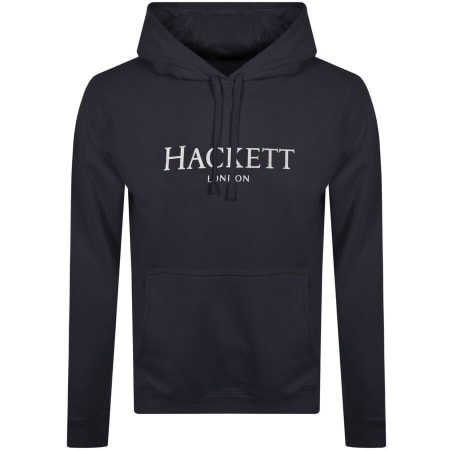 Product Image for Hackett London Logo Hoodie Navy