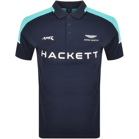 Product Image for Hackett Logo Polo T Shirt Navy