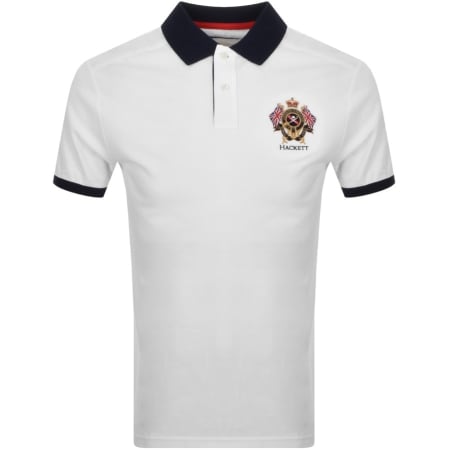 Product Image for Hackett Logo Polo T Shirt White