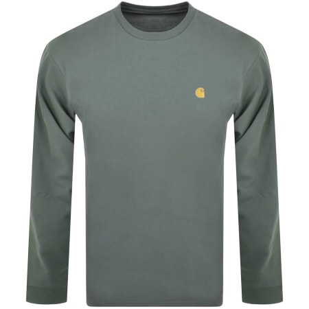Product Image for Carhartt WIP Chase Long Sleeved T Shirt Green