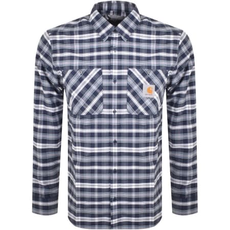 Product Image for Carhartt WIP Dormer Long Sleeve Shirt Navy