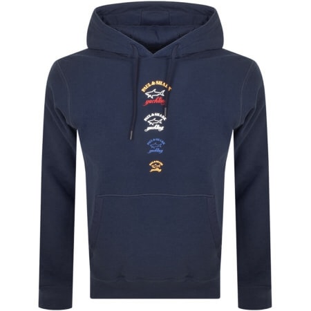 Product Image for Paul And Shark Logo Hoodie Navy