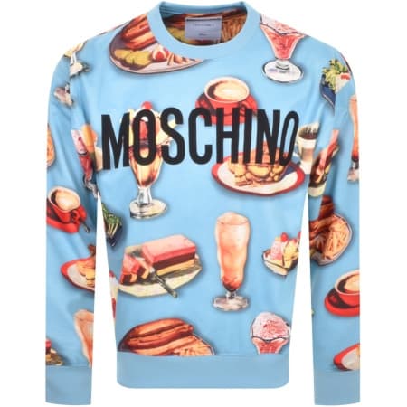 Product Image for Moschino Logo Sweatshirt Blue