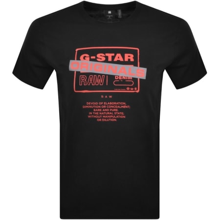 Product Image for G Star Raw Originals T Shirt Black