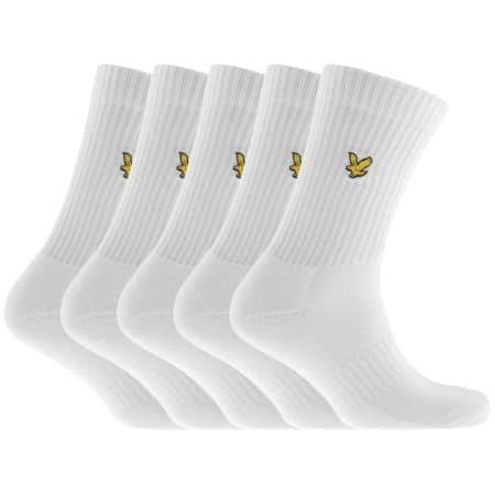 Product Image for Lyle And Scott Five Pack Socks White