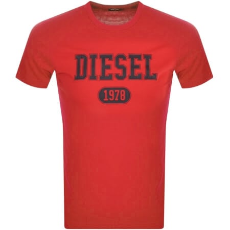 Product Image for Diesel T Diegor Logo T Shirt Red