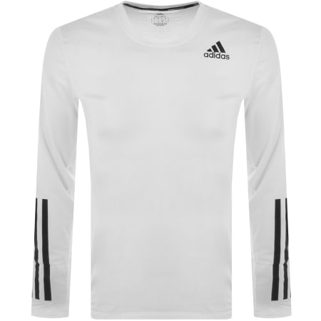 Product Image for adidas Training Long Sleeve Techfit T Shirt White