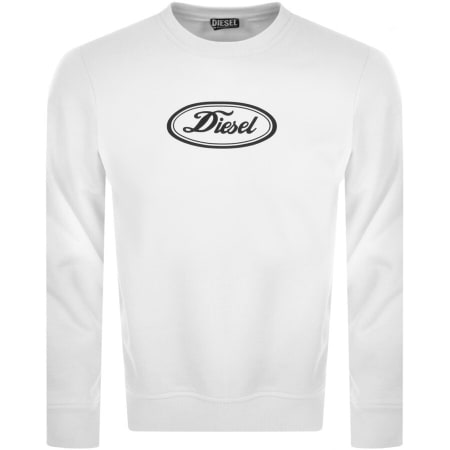 Product Image for Diesel Girk Logo Sweatshirt White