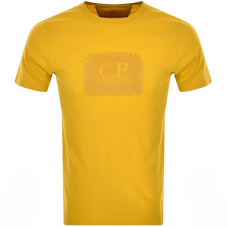 Product Image for CP Company Logo T Shirt Yellow