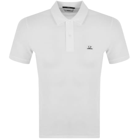 Product Image for CP Company Logo Polo T Shirt White