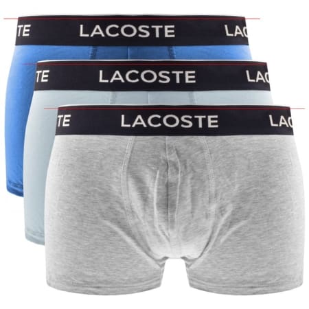 Product Image for Lacoste Underwear Triple Pack Boxer Trunks Blue