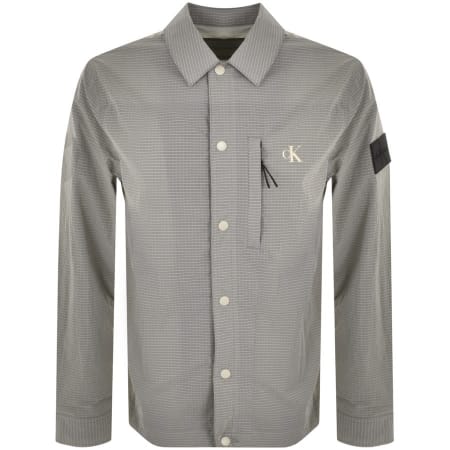 Product Image for Calvin Klein Jeans Long Sleeve Overshirt Grey