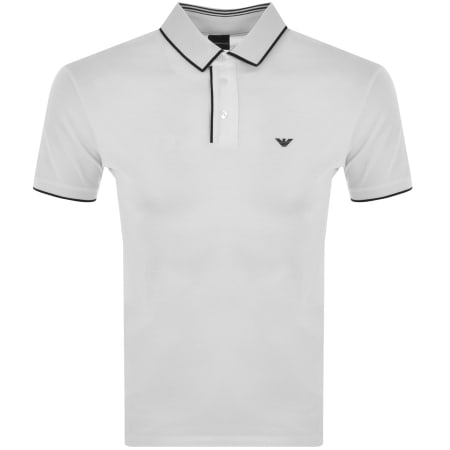 Product Image for Emporio Armani Short Sleeved Polo T Shirt White