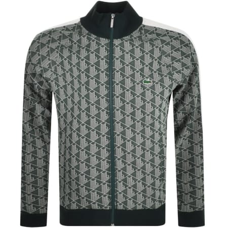 Product Image for Lacoste Live Logo Full Zip Sweatshirt Green