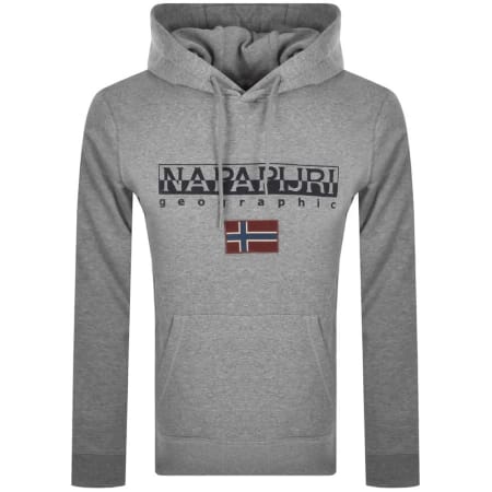 Product Image for Napapijri Ayas Flag Logo Hoodie Grey