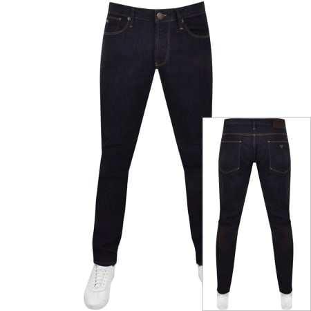 Product Image for Emporio Armani J06 Slim Jeans Dark Wash Navy