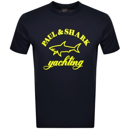 Product Image for Paul And Shark Logo T Shirt Navy