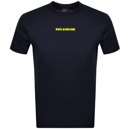 Product Image for Paul And Shark Logo T Shirt Navy