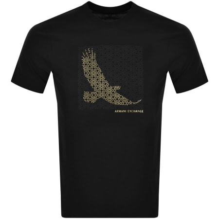 Product Image for Armani Exchange Crew Neck Logo T Shirt Black