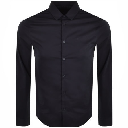 Product Image for Armani Exchange Long Sleeve Slim Shirt Navy