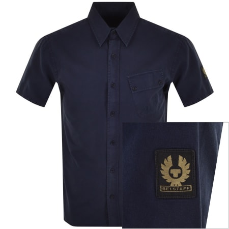 Product Image for Belstaff Short Sleeved Pitch Shirt Navy