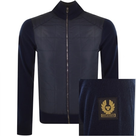 Product Image for Belstaff Kelby Full Zip Knit Cardigan Navy