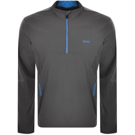 Product Image for BOSS Perforrmance Half Zip Sweatshirt Grey