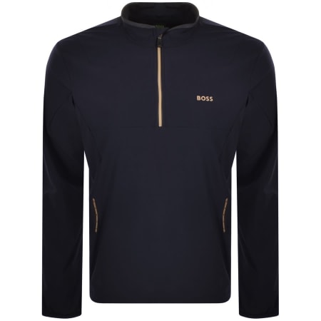Product Image for BOSS Perforrmance Half Zip Sweatshirt Navy